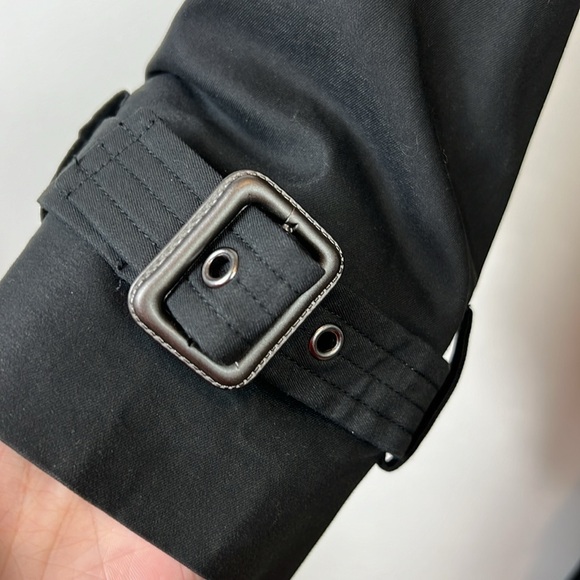 NWT Universal Standard Black Long Tirsa Trench Coat Belted 6-8 (2XS) - Picture 10 of 12